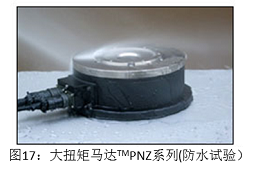 圖17 大扭矩馬達(dá)TMPNZ系列(防水試驗）